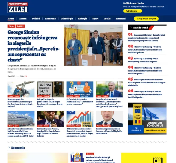 Anunț online în ziarul Observatorul Zilei
